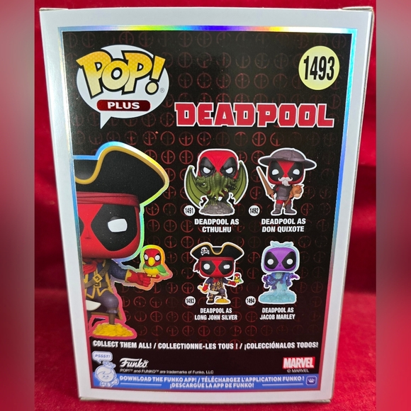 Deadpool As Long John Silver Funko # 1493 (Nib) With Pop Protector - Picture 7 of 7